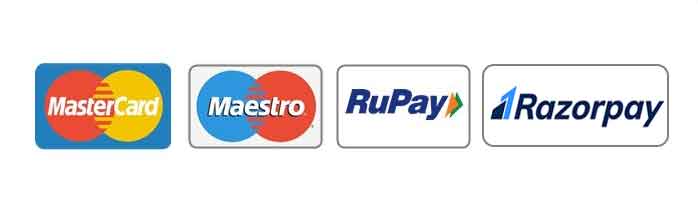 Razorpay • UPI • Visa • Mastercard